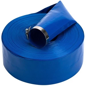 2 in x 100 ft Pool Backwash Hose Heavy Duty Drain Discharge Double PVC Lay fl... - Picture 1 of 6