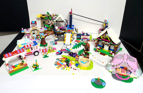 Lego Friends Set LOT 41323 Snow Chalet 41324 Snow Resort Ski Lift