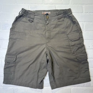 5.11 Tactical Shorts Mens 32 Gray Canvas Ripstop Cargo Utility Workwear - Picture 1 of 15