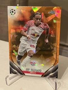 Xavi Simons 2023 2023-24 Topps Chrome UEFA UCC Sapphire #24 Orange Refractor /25 - Picture 1 of 2