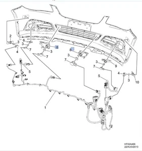 Genuine Holden Lower Grille Park Sensor Holder for VF Series 1 & Series 2 Calais - Imagen 1 de 8