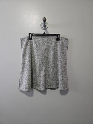 Falda polar gris Loft para mujer talla 14 cintura elástica tirar  Foto 1 de 4