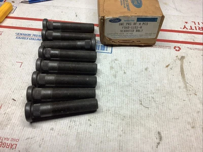 Lot Of 8, Nos Ford FOHZ-1151-A Heavy Truck Lug Bolts  - Image 1 of 4