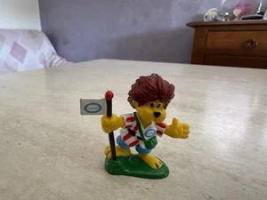 Pupazzo pubblicitario Leo con bandiera Gelati Algida anni 80 da collezione - Imagen 1 de 3