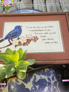 Pamela Kellogg Indigo Counted Cross Stitch Pattern Book Pages - Picture 1 of 4