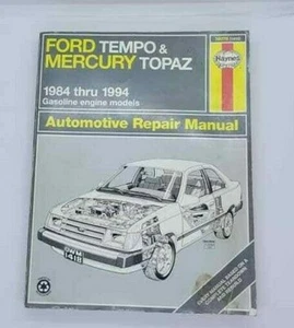 Haynes Ford Tempo & Mercury Topaz 1984-1994 Gasoline Engine Models Repair Manual - Picture 1 of 9