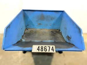 Stapler Gabelstapler Kippmulde Kippbehälter Spänemulde Kippcontainer 1m³ 48674 - Bild 1 von 7