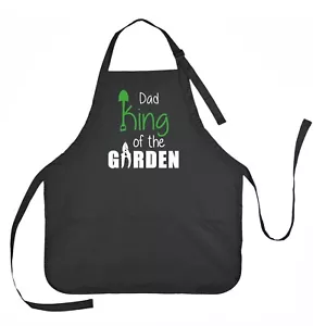 Delantal Dad King of the Garden, delantal para papá, delantal de jardinería para papá - Imagen 1 de 2