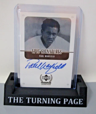 Paul Warfield 1999 Upper Deck Century Legends Epic Signatures #PW Auto - Image 1 of 3