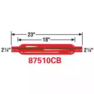Paquete de vidrio Cherry Bomb #87510CB 23 pulgadas OAL, 18 pulgadas de cuerpo, entrada/salida de 2,25" - Imagen 1 de 1