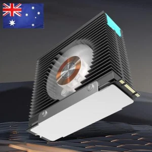 ARGB M.2 2280 SSD Heatsink Useful SSD Cooler with 50MM PWM Dual Fan SSD Radiator - Afbeelding 1 van 18