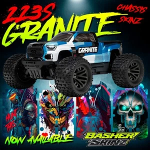 Arrma GRANITE 223S BLX RC Chassis Skin Protector - VIELE DESIGNS - Aufkleber - Bild 1 von 16