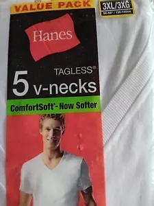 1 X Hanes V Unterhemd Unterwäsche T Shirt Gr. 3 XL - Bild 1 von 2