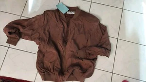 NWT Vintage 90’s Corsini Light Bomber jacket size L 100% silk Y2K - Picture 1 of 5