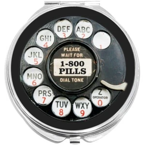 Rotary Dial Phone Compact with Mirrors - Perfect for your Pocket or Purse - Picture 1 of 2