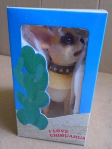 I Love Chihuahua Resin Chihuahua Dog Bobblehead Figurine NEW - Picture 1 of 14