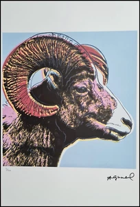 ANDY WARHOL * Bighorn Ram * 57 x 38 cm * signed lithograph * limited # 15/100 - Bild 1 von 11