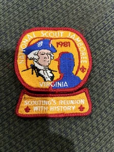Parche de bolsillo National Jamboree 1981 con balancín segmento premio participación - Imagen 1 de 1