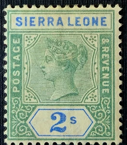 Sierra Leone Stamps SC # 44 (Single) - Queen Victoria, Mint Hinged 1896 - Picture 1 of 2