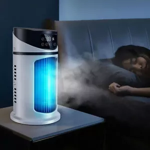 Portable Air Cooling Fan Air Conditioner Cooler Evaporative Water Humidifier - Picture 1 of 12