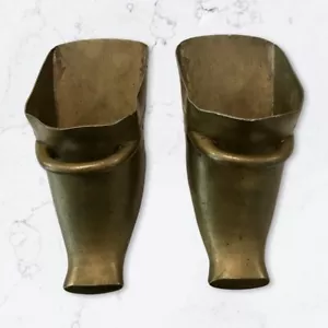 Antique Spanish Conquistador Brass / BronzeStirrups One Pair - Picture 1 of 11