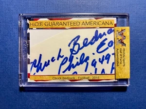 Chuck Bednarik Philadelphia Eagles HOF autograph - Picture 1 of 2