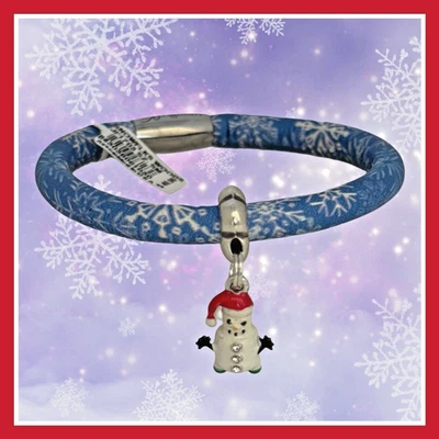 BRIGHTON SNOWFLAKE WOODSTOCK Charm Bracelet w/ MARSHMALLOW SNOWMAN CHARM NWT - Изображение 1 из 4