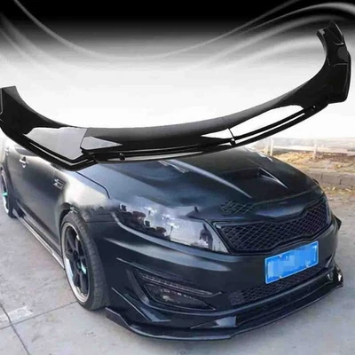 For Kia Optima 2010-2020 Front Bumper Lip Spoiler Splitter Kit Glossy Black US Foto 1 de 4