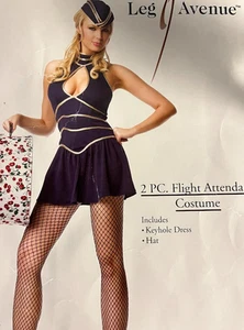 Flight Attendant Adult Woman Costume Size M/L - Picture 1 of 1