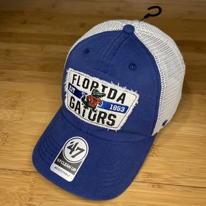 '47 Clean Up Florida Gators Crawford Distressed Retro Style Dad Mesh Snap Hat - Picture 1 of 12