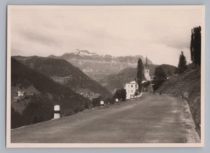 Straße Richtung Pordoijoch Südtirol Italien 1960 - Ortschaft - Altes Foto - Picture 1 of 2