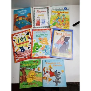 Mixed Lot of 8 Children's Soft & Hardcover Scholastic Reader Story Books - Imagen 1 de 5