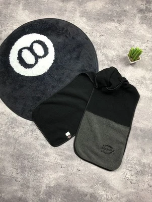 Редкий винтажный мужской флисовый шарф Dickies с большим логотипом черный/серый шарф для скейтборда Y2k - Изображение 1 из 4