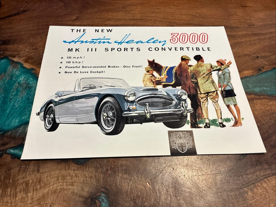 Folleto de venta de autos convertible deportivo Austin Healey 3000 1962 #2035/A Foto 1 de 2