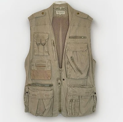 Vintage Banana Republic Safari Vest Utility Hunting Shooting Photography Size L - Image 1 of 4