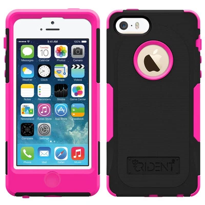 Trident Aegis Dual-Layer Pink Cover Hybrid Case for iPhone 5S/5/SE (1st Gen) - Image 1 of 4