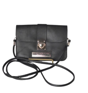 Marc New York by Andrew Marc Crossbody Mini Bag Black Leather Gold Hardware Y2K - Picture 1 of 10