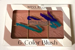 MISS ROSE PROFESSIONAL MAKE UP 6-Color Blush Palette - Picture 1 of 4