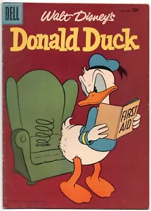 Donald Duck #52 Carl Barks 1957 Dell Disney cómic clavija perdida pierna mina - Imagen 1 de 5
