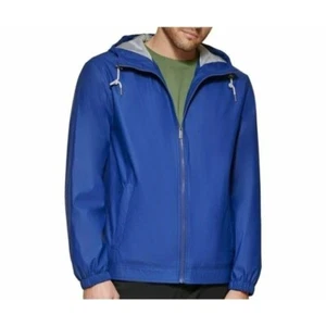 Club Room Men's Rubberized Rain Hoodie/Windbreaker. New With Tags $125. Medium. - Picture 1 of 4