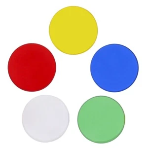 Microscope Optical Filters Set 5 Pcs Optical Glass Filters Green Red Yellow Blue - Picture 1 of 10