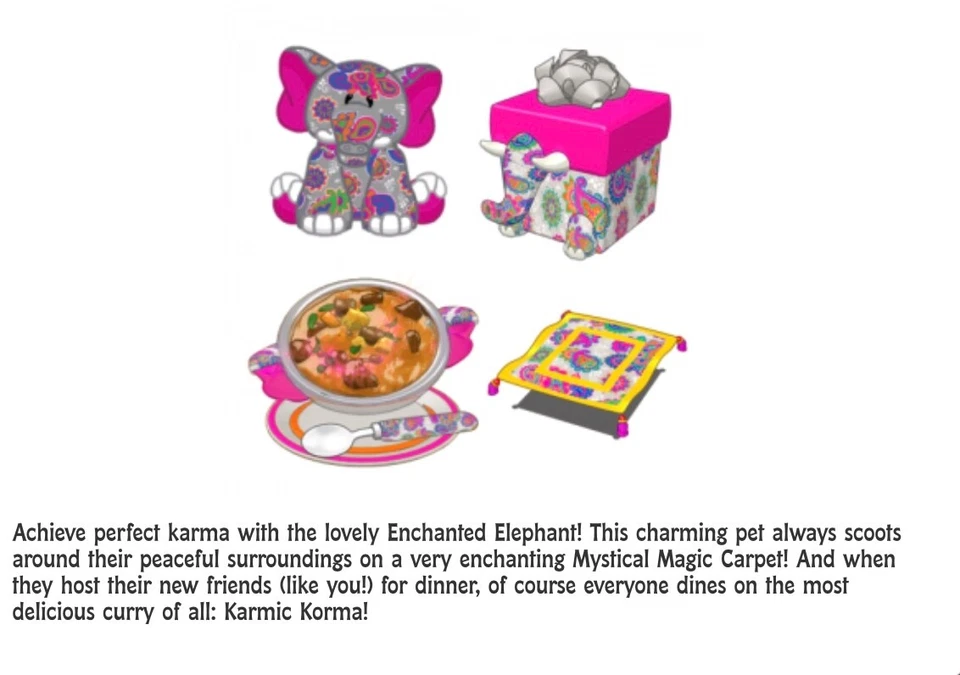 WEBKINZ ENCHANTED ELEPHANT  ADOPTION CODE-VIRTUAL CODE NO ACTUAL PET- EMAIL ONLY - Image 1 of 1