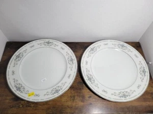 Diane Fine Porcelain China Dinner Plates Made in Japan Set of 2 10.25" - Picture 1 of 5