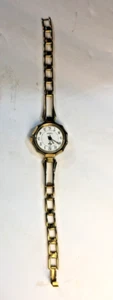 Vintage Luch Watch Womens Gold Tone Stainless Steel Soviet USSR 17J Working! - Picture 1 of 11