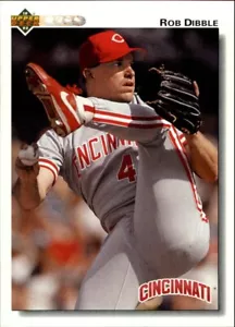Rob Dibble 1992 Upper Deck MLB #142 Baseball Card Cincinnati Reds - Picture 1 of 2