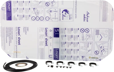 Parabrisas trasero V000160-12200T Open Trail Clr Kaw Mule 600 610 Foto 1 de 2