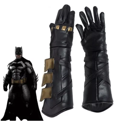 Justice League Batman Gloves Bruce Wayne Cosplay Costume Accessories Halloween - Image 1 of 3