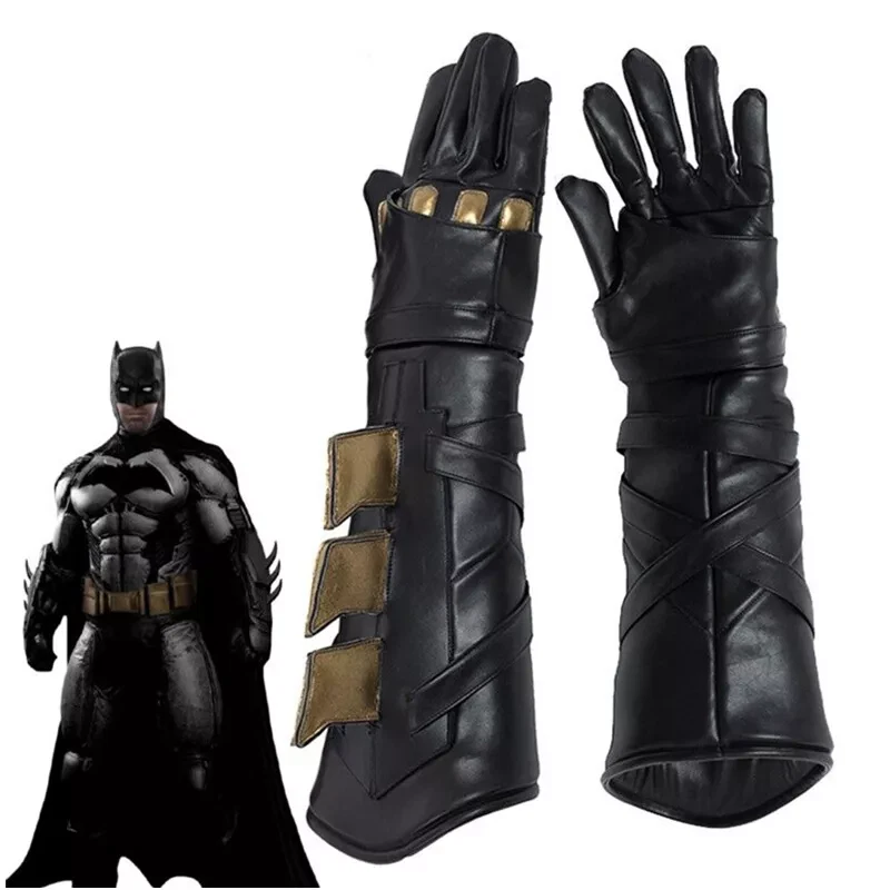 Justice League Batman Gloves Bruce Wayne Cosplay Costume Accessories Halloween - Image 1 of 3