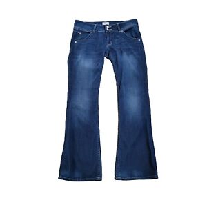 Hudson Women’s Size 27 Flap Pockets Bootcut Jeans Low Rise Dark Wash Y2K