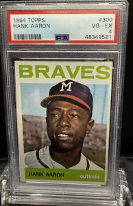 1964 TOPPS HANK AARON #300 PSA 4 - Picture 1 of 2